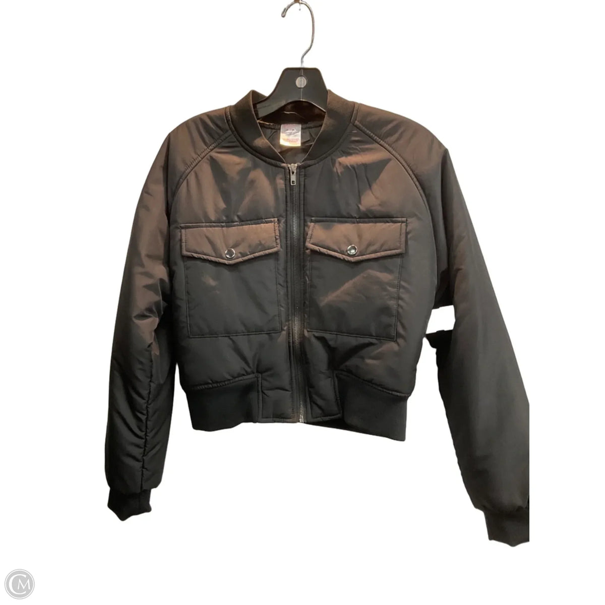 Jacket Puffer & Quilted By No Boundaries In Black, Size: M