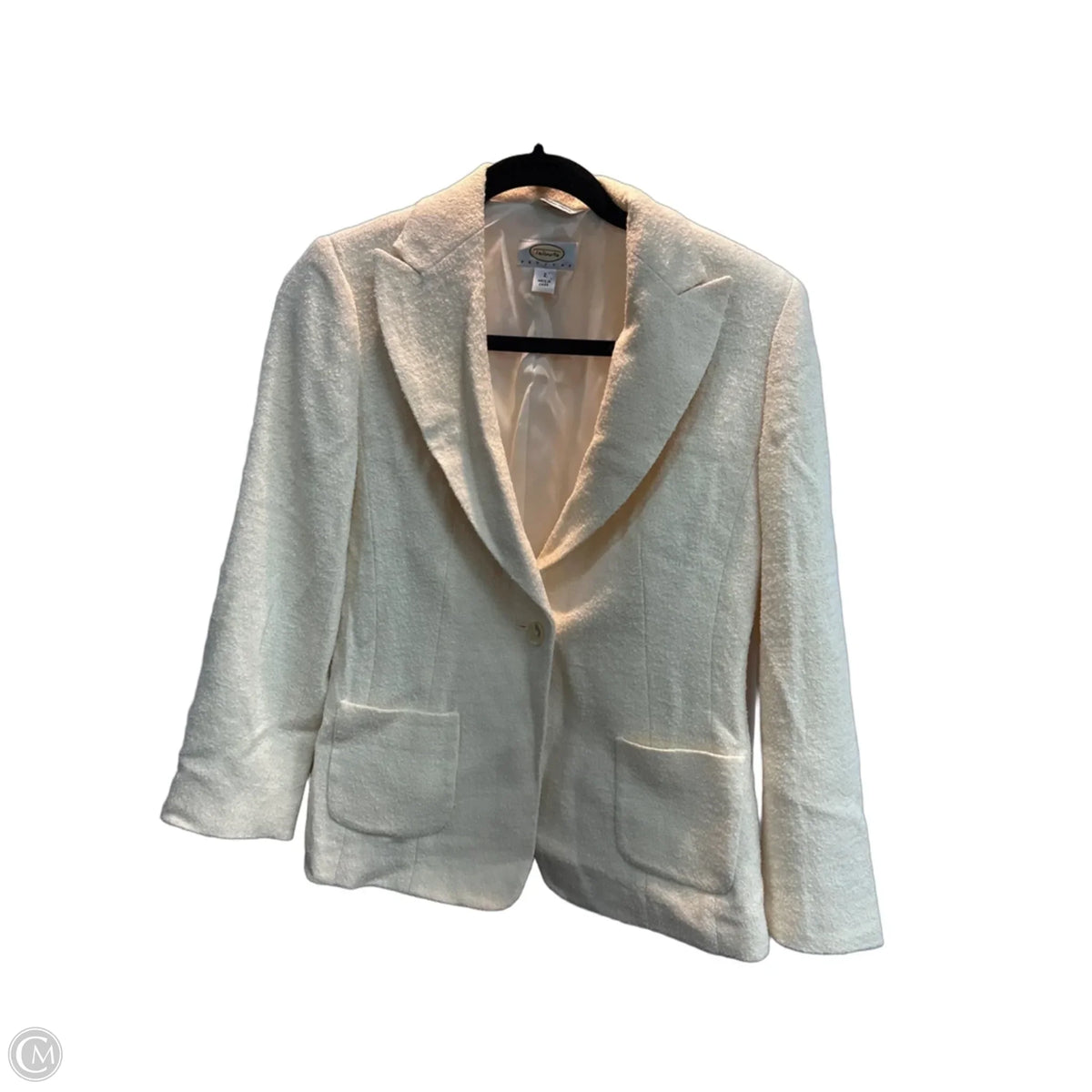 Blazer By Talbots In Cream, Size: Xs