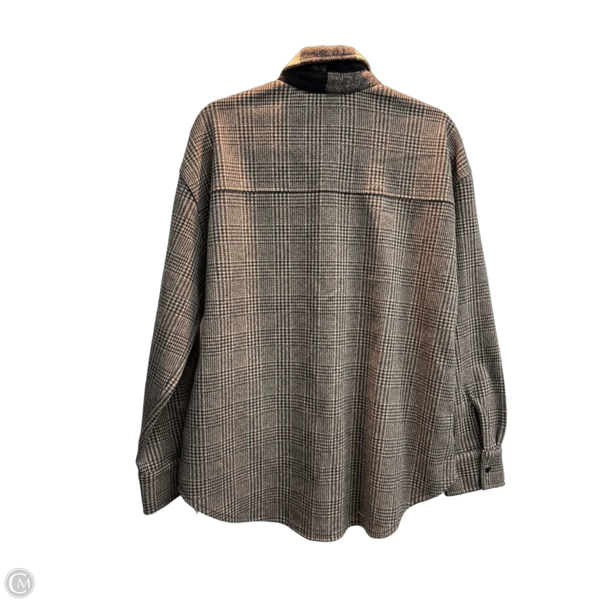 Jacket Fleece By Steve Madden In Plaid Pattern, Size: S