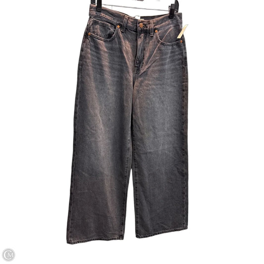 Jeans Wide Leg By Madewell In Black, Size: 4