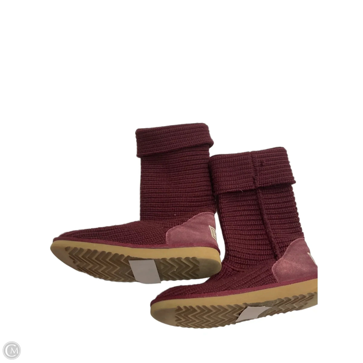 Boots Designer By Ugg In Maroon, Size: 8.5
