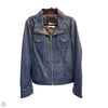 Jacket Leather By Black Rivet In Blue, Size: Xxl