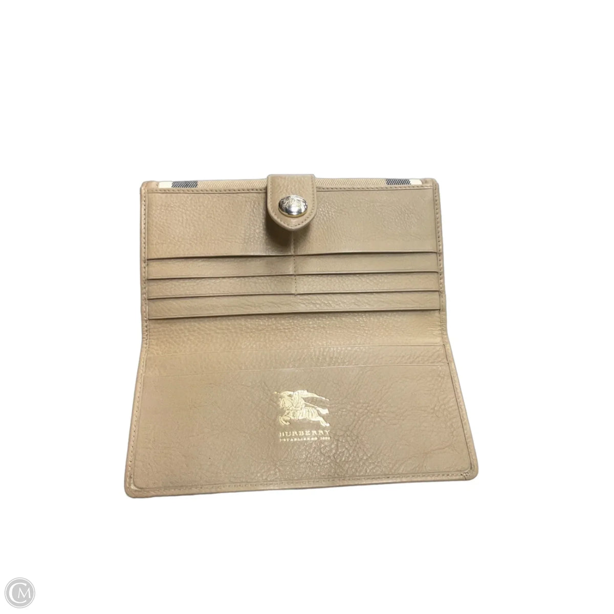 Wallet Luxury Designer By Burberry, Size: Medium