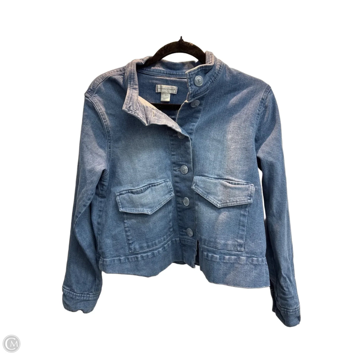 Jacket Denim By Christopher And Banks In Blue, Size: S