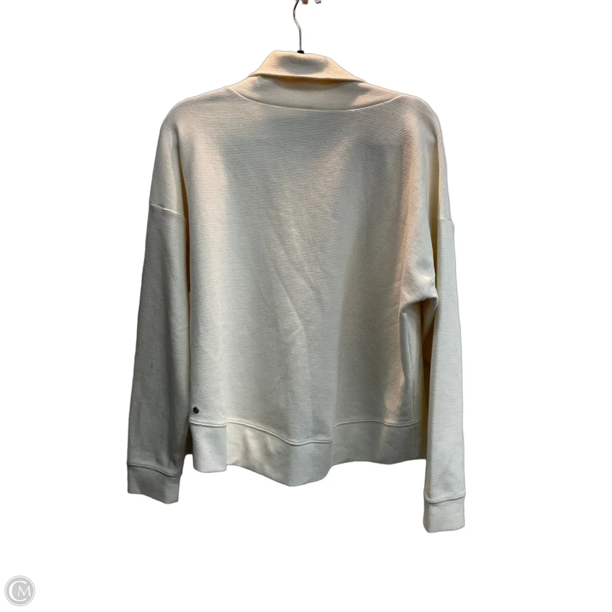 Sweatshirt Collar By Zella In Beige, Size: M
