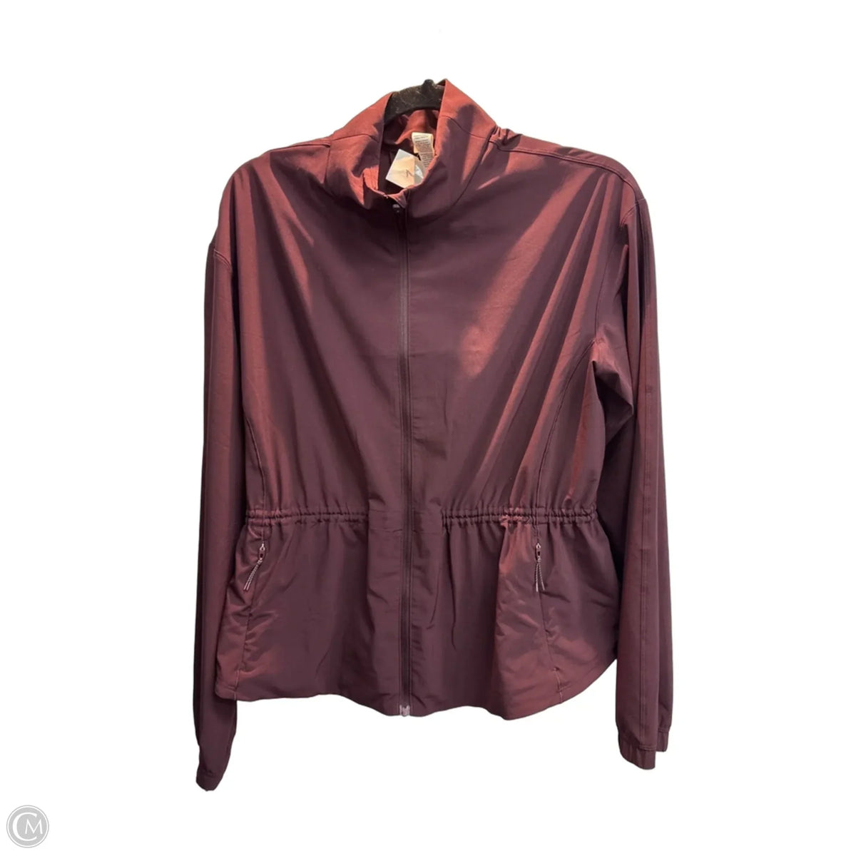 Athletic Jacket By Lululemon In Maroon, Size: Sp