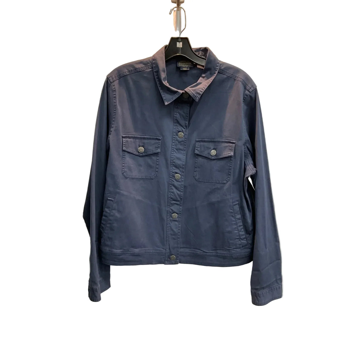 Jacket Denim By Pendleton In Blue, Size: Xl