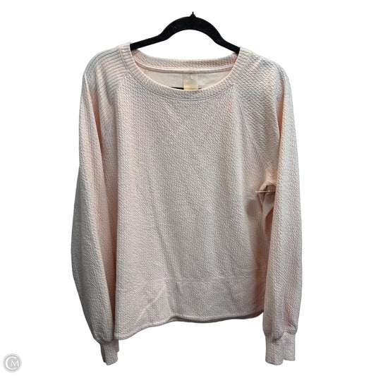 Athletic Sweatshirt Crewneck By Calia In Pink, Size: L