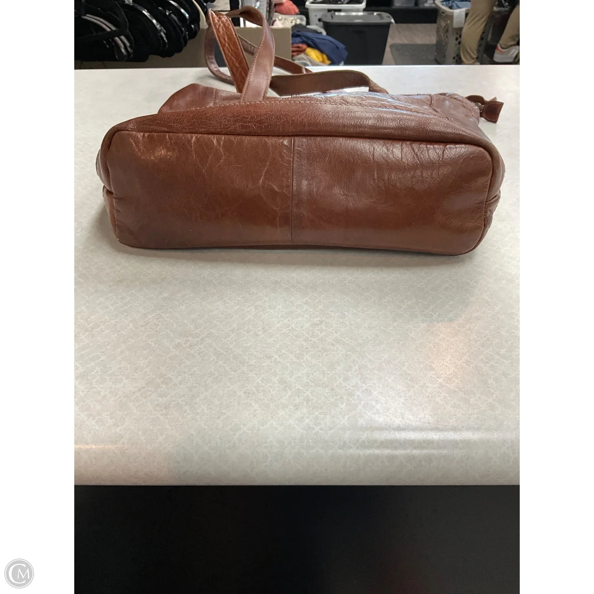 Handbag Leather By Clothes Mentor, Size: Medium