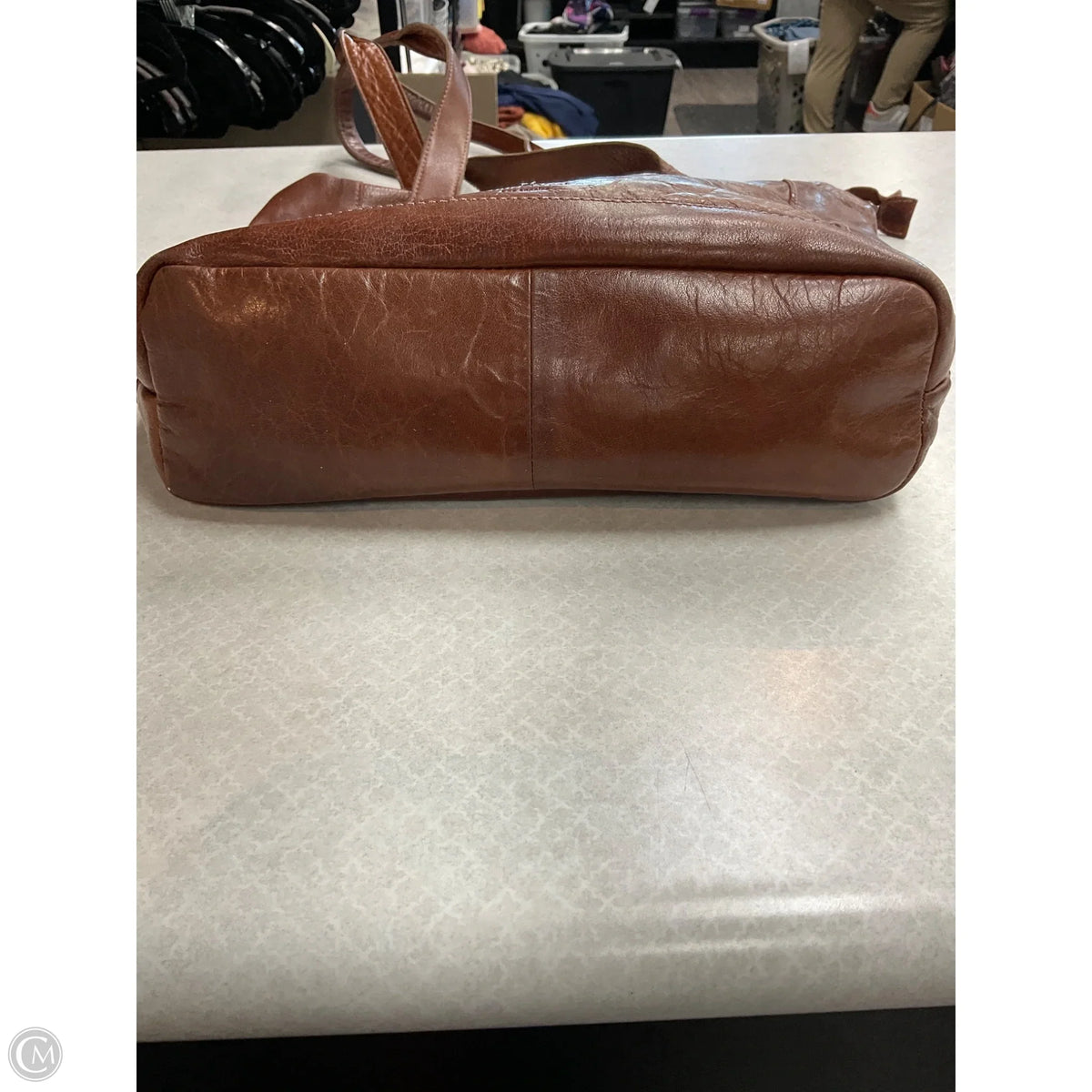 Handbag Leather By Clothes Mentor, Size: Medium