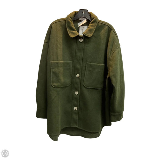 Jacket Fleece By Clothes Mentor In Green, Size: Xl