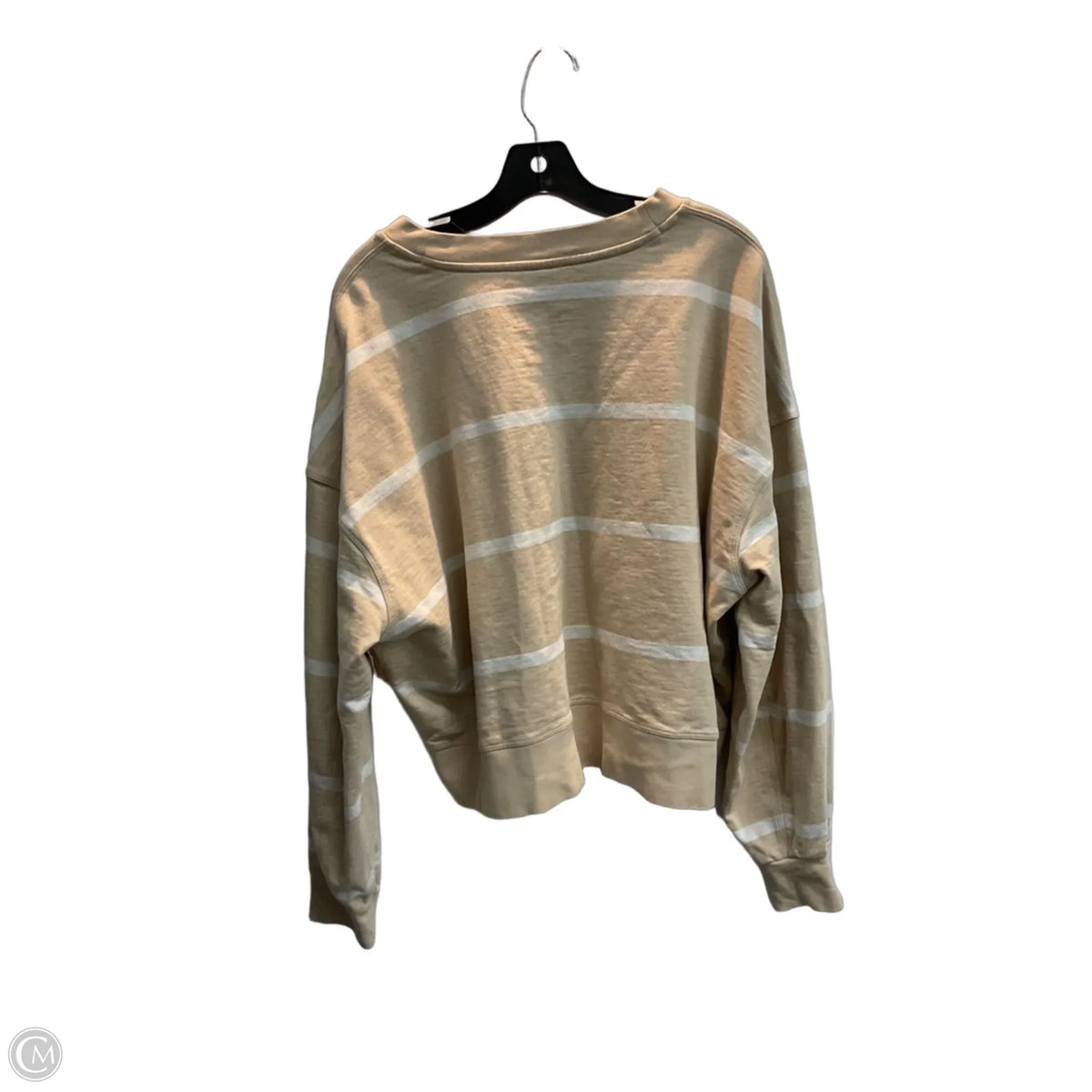 Sweatshirt Crewneck By Lululemon In Striped Pattern, Size: L