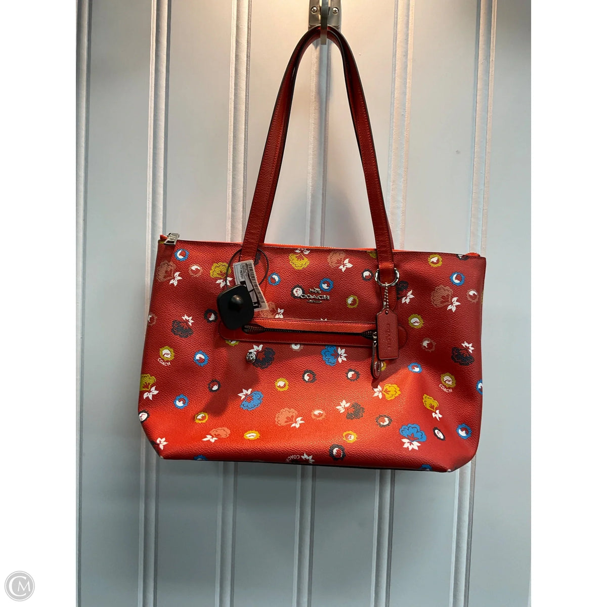 Tote Designer By Coach, Size: Medium