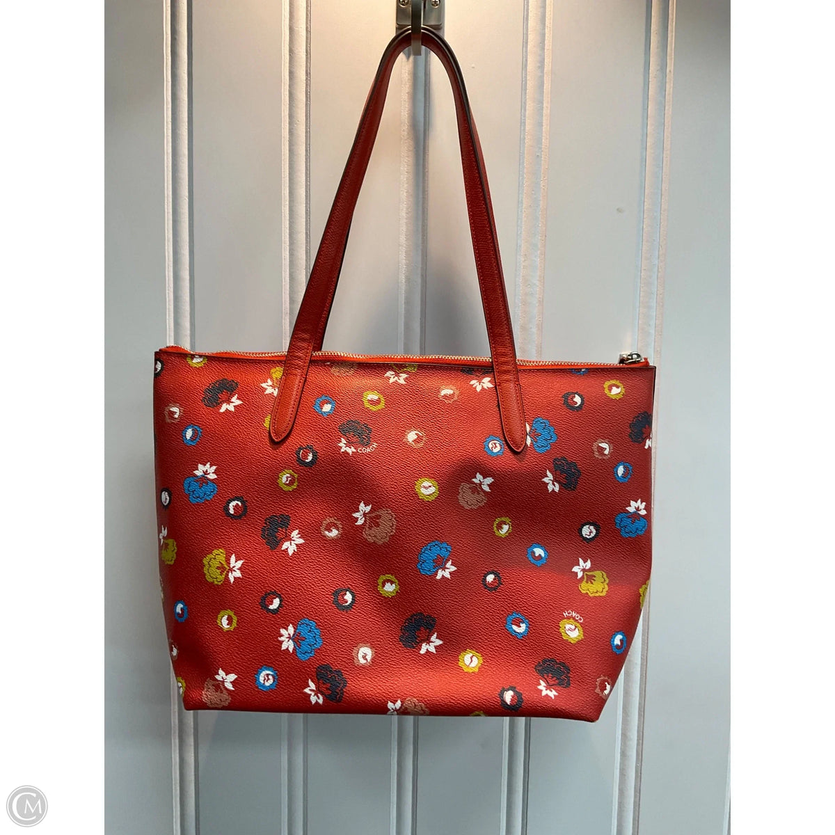 Tote Designer By Coach, Size: Medium