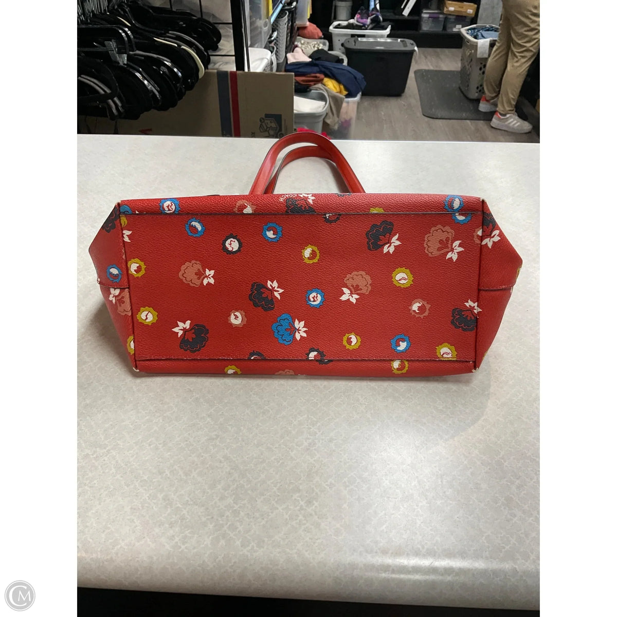 Tote Designer By Coach, Size: Medium