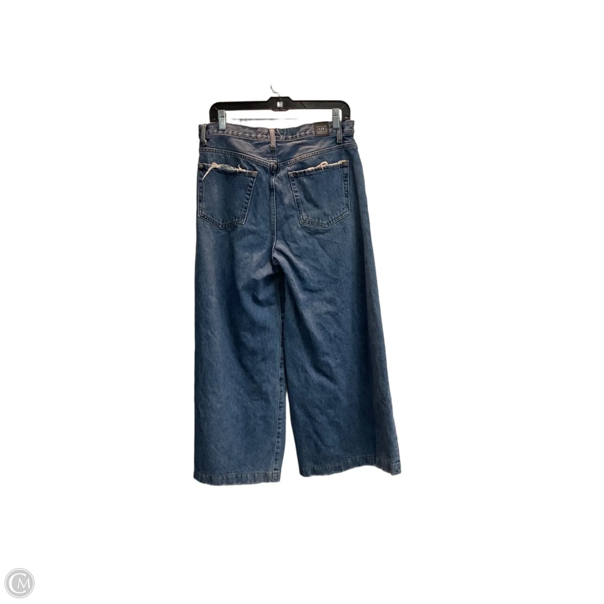 Jeans Wide Leg By Current Elliott In Blue, Size: 10