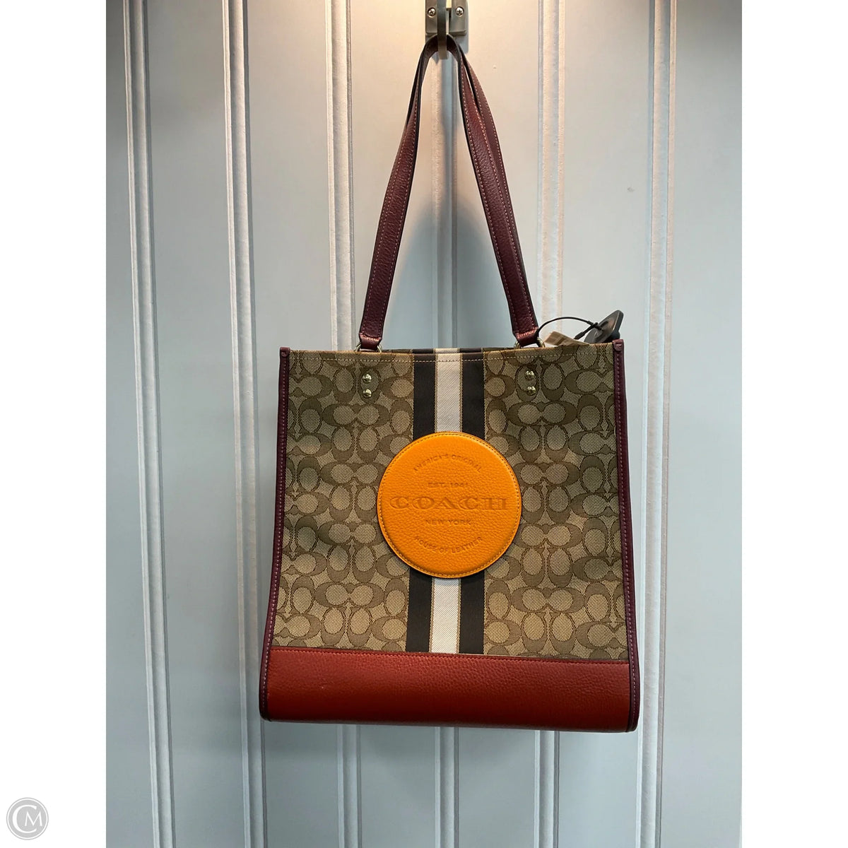 Tote Designer By Coach, Size: Medium