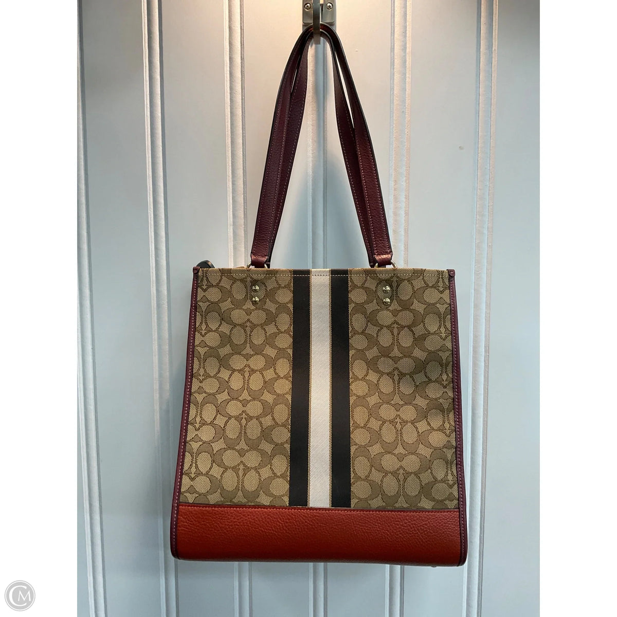 Tote Designer By Coach, Size: Medium