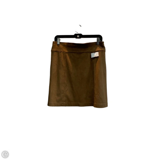 Skirt Mini & Short By Dressbarn In Brown, Size: 4