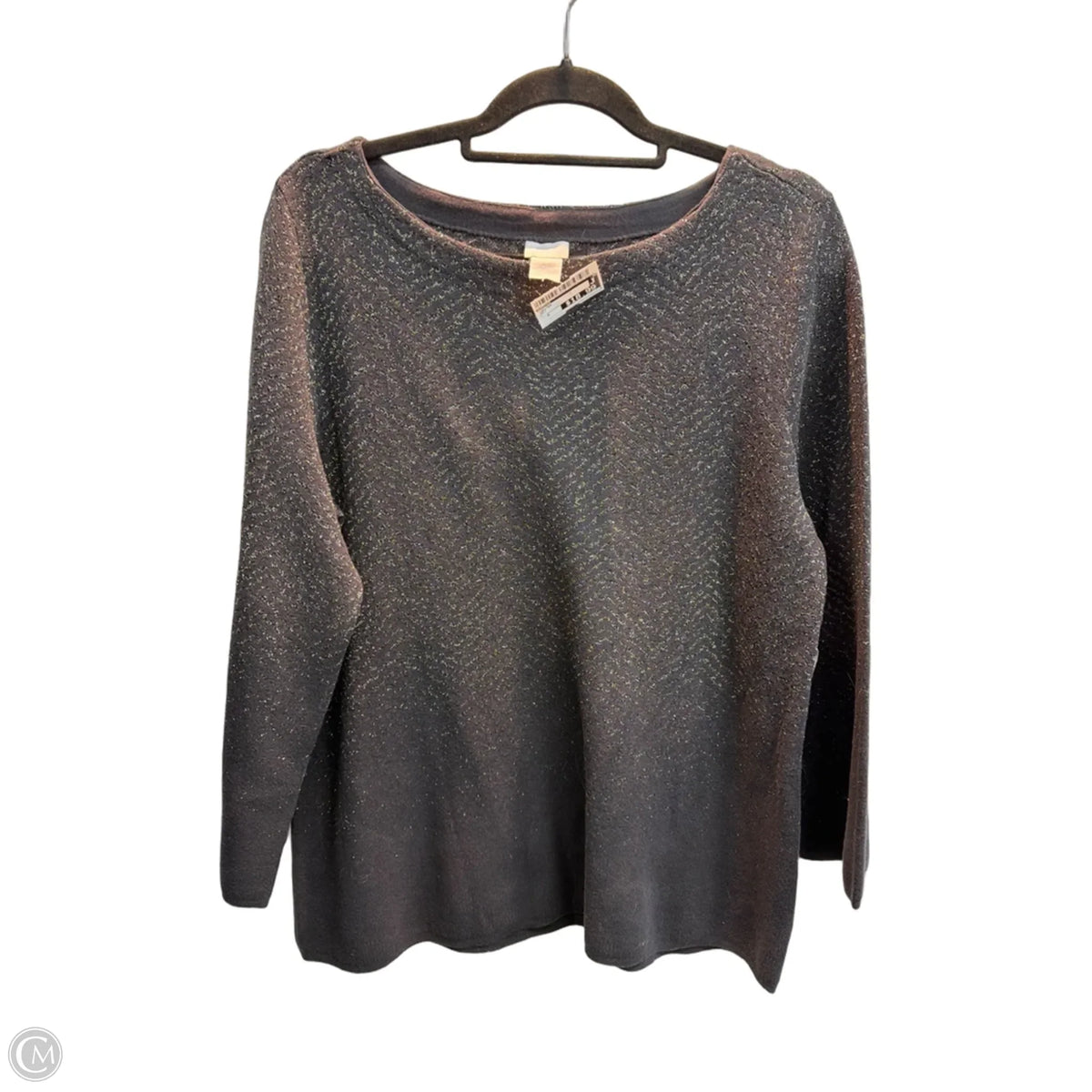 Sweater By Chicos In Grey, Size: M