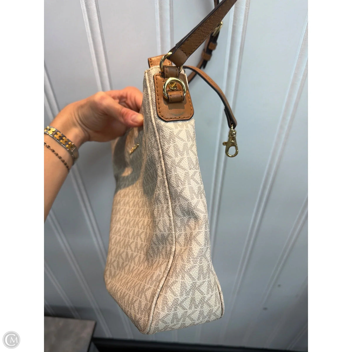 Crossbody Designer By Michael Kors, Size: Medium