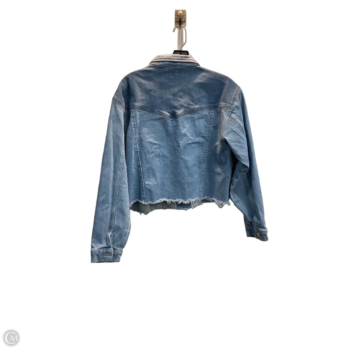 Jacket Denim By Wrangler In Blue, Size: S