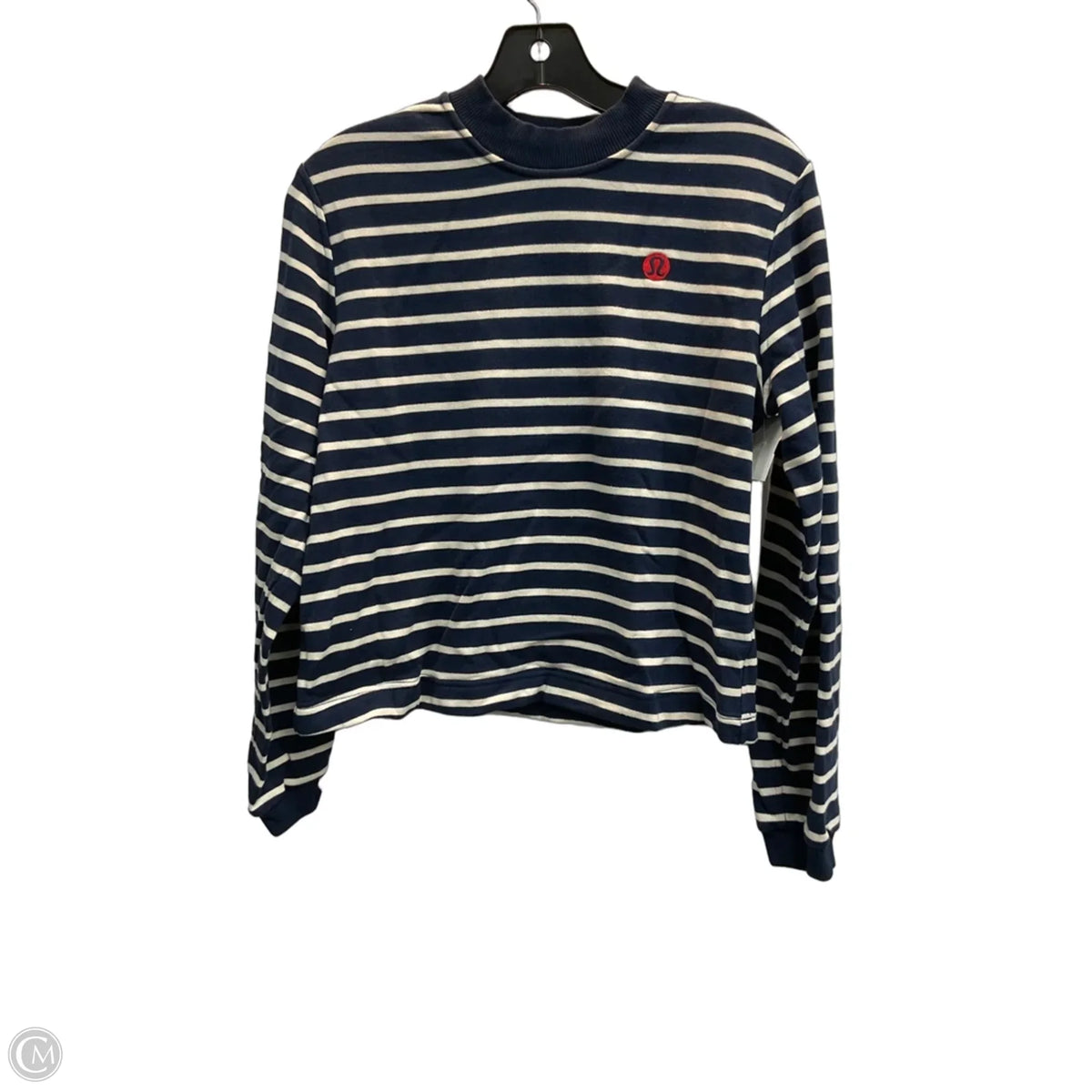 Sweatshirt Crewneck By Lululemon In Striped Pattern, Size: Sp