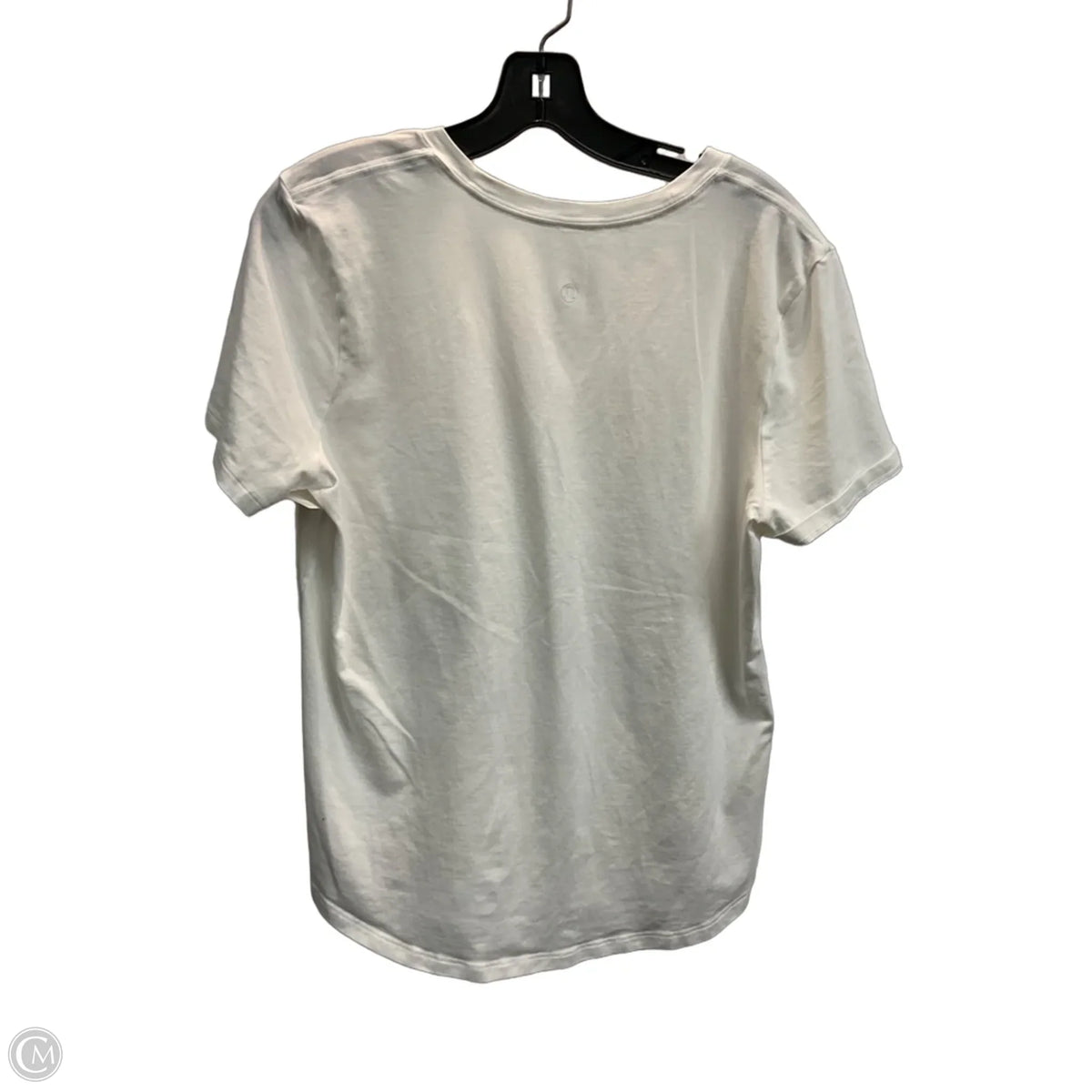 Athletic Top Short Sleeve By Lululemon In White, Size: M