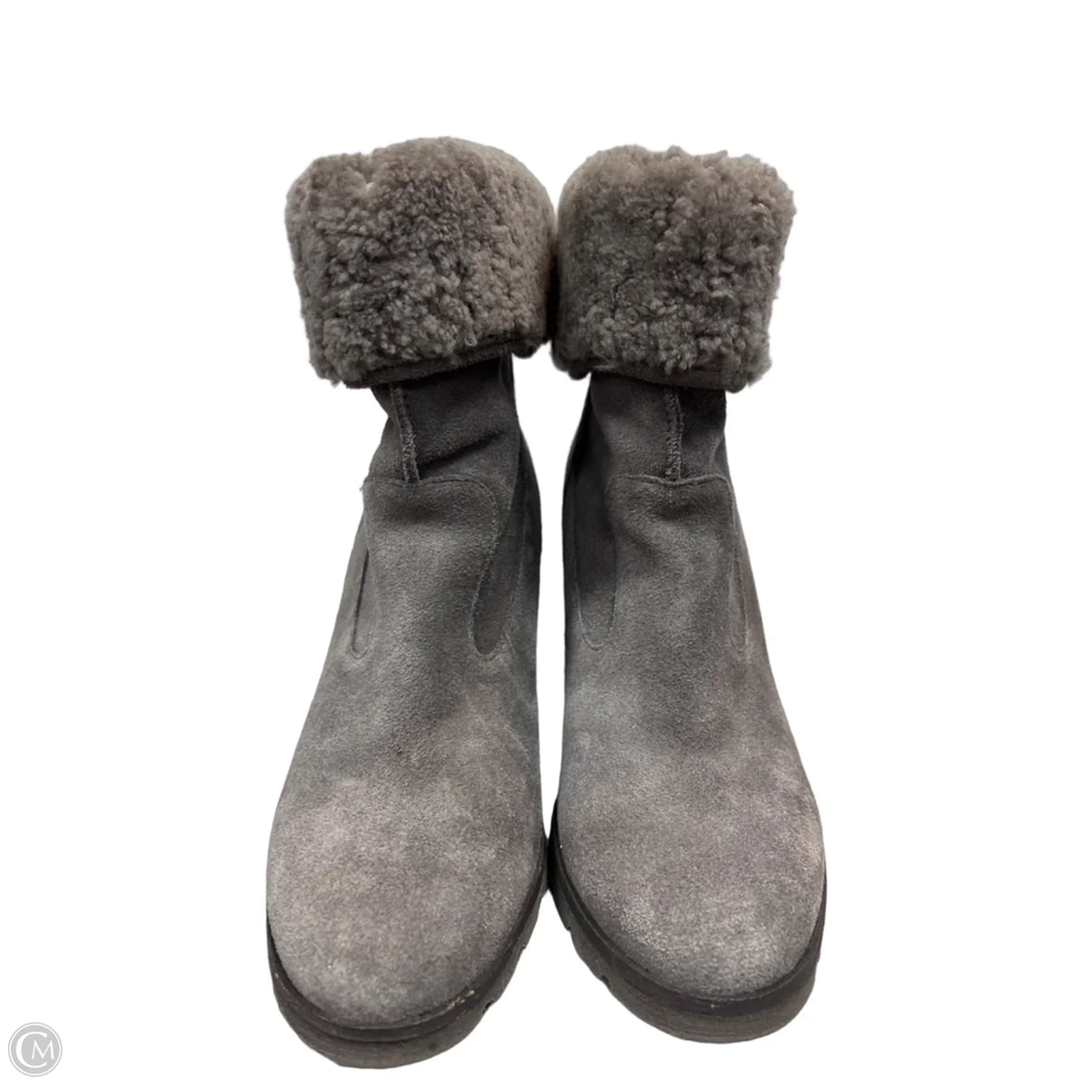 Boots Designer By Ugg In Grey, Size: 8
