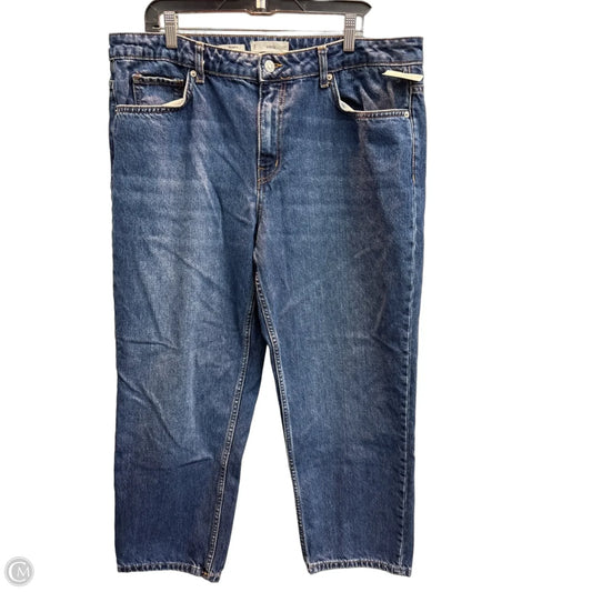 Jeans Wide Leg By Mng In Blue, Size: 14