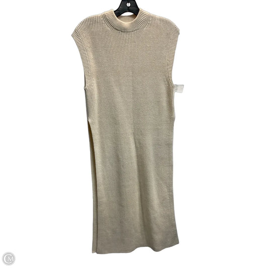 Dress Sweater By H&m In Beige, Size: S