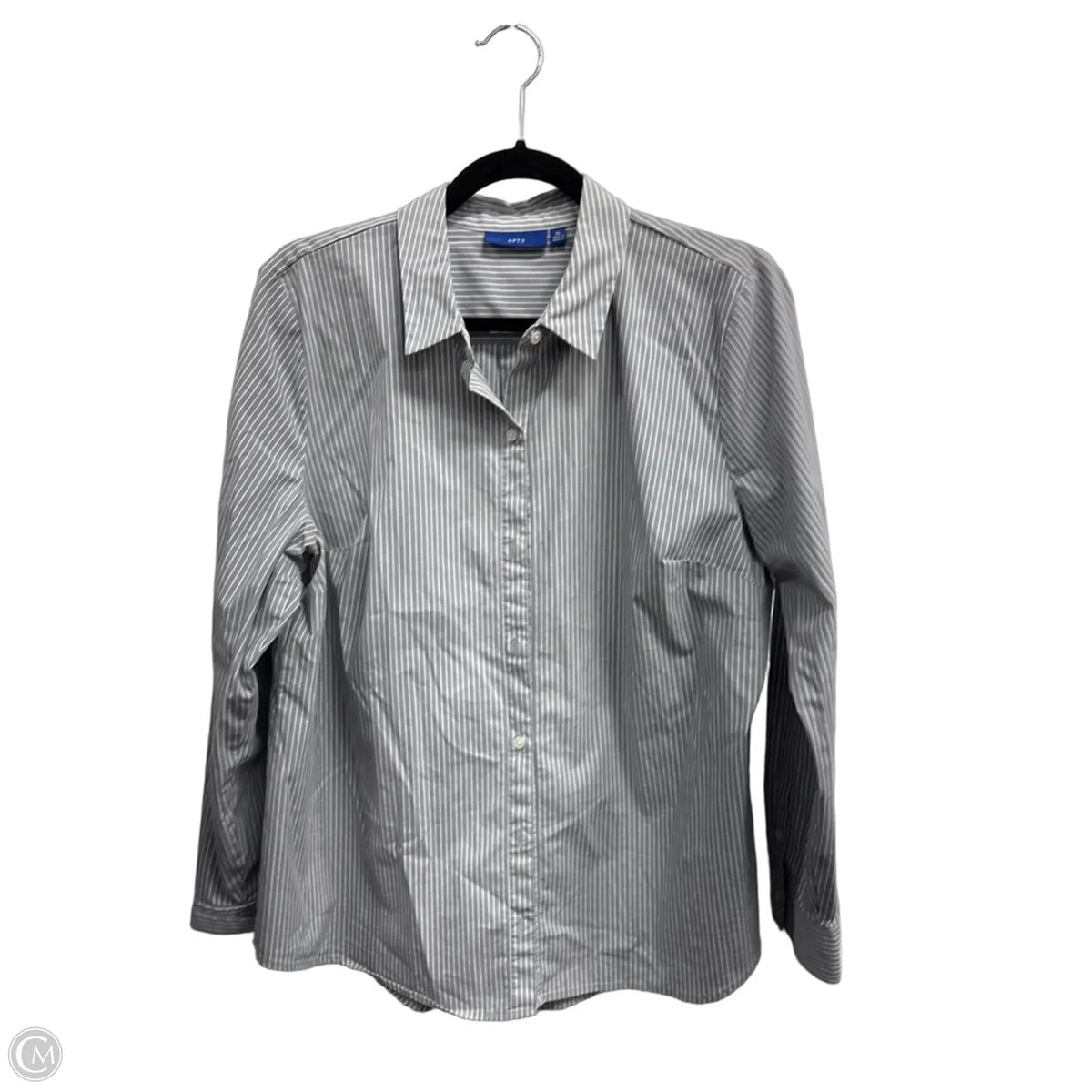 Top Long Sleeve By Apt 9 In Striped Pattern, Size: Xl