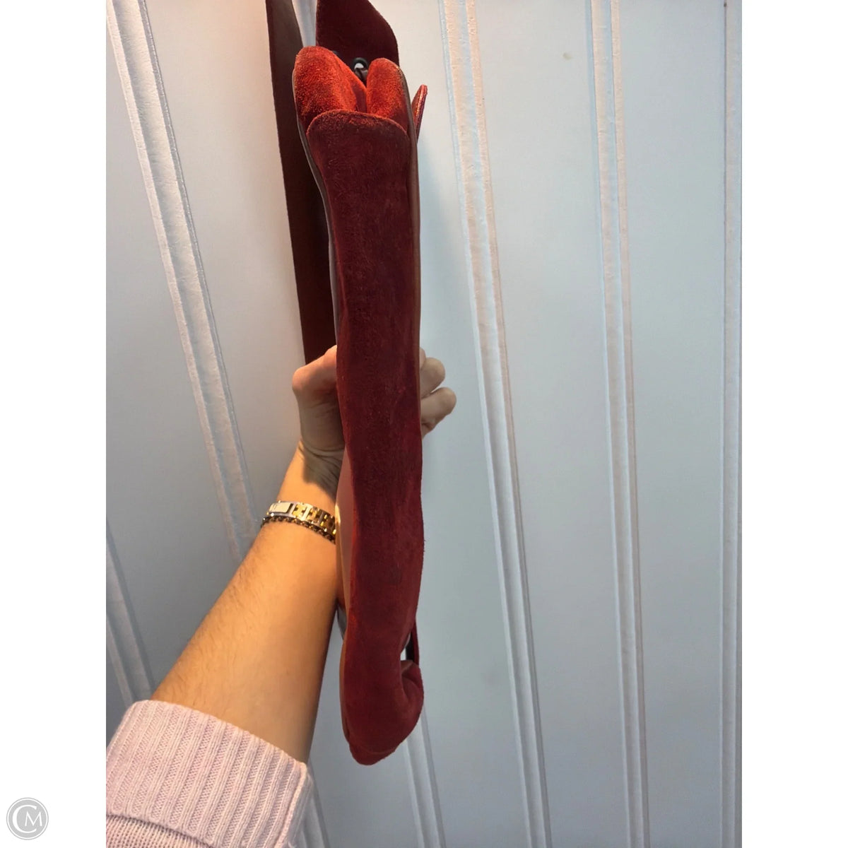 Handbag Leather By Cma, Size: Small