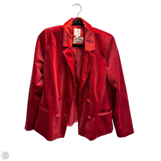 Blazer By Lc Lauren Conrad In Red, Size: L
