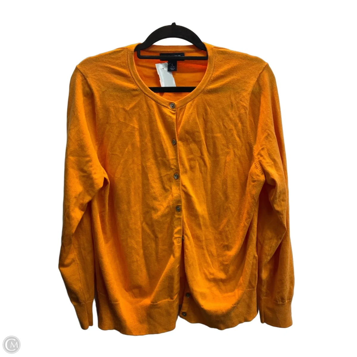 Cardigan By Lands End In Orange, Size: L
