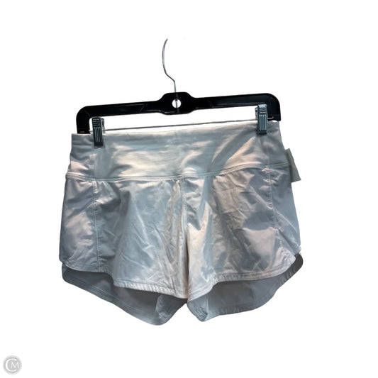 Athletic Shorts By Lululemon In White, Size: S