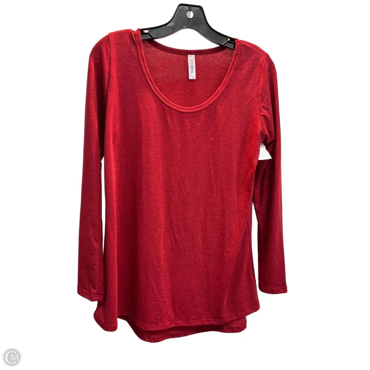 Top Long Sleeve Basic By Lularoe In Red, Size: S