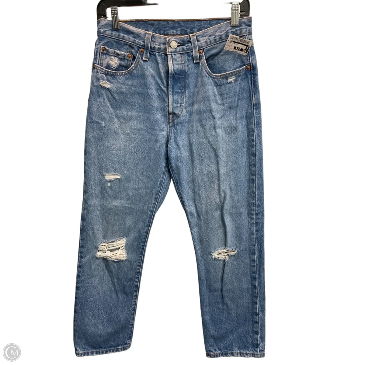 Jeans Straight By Levis In Blue, Size: 4