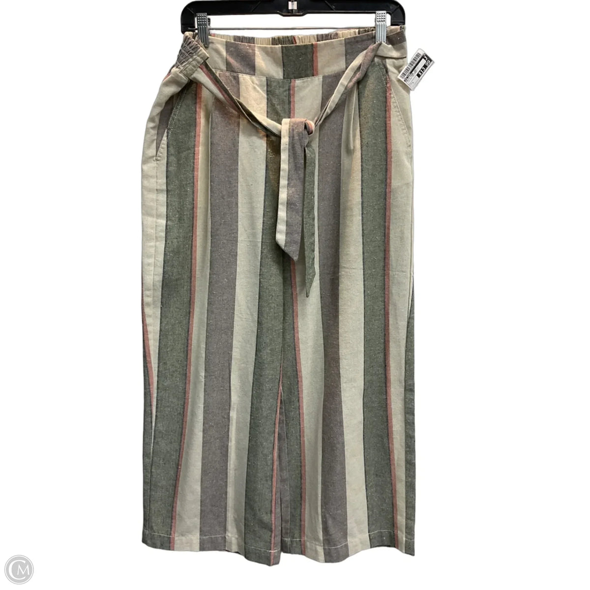 Pants Wide Leg By Ci Sono In Striped Pattern, Size: L