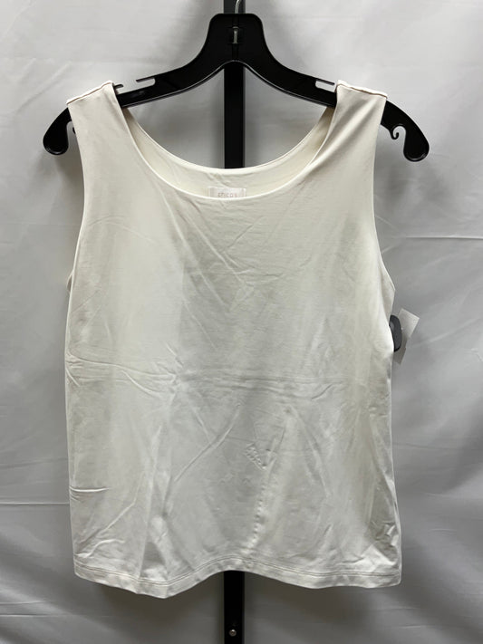 Cream Top Sleeveless Chicos, Size M