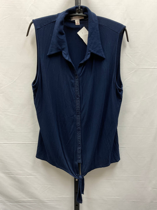 Navy Top Sleeveless Dressbarn, Size Petite   Xl