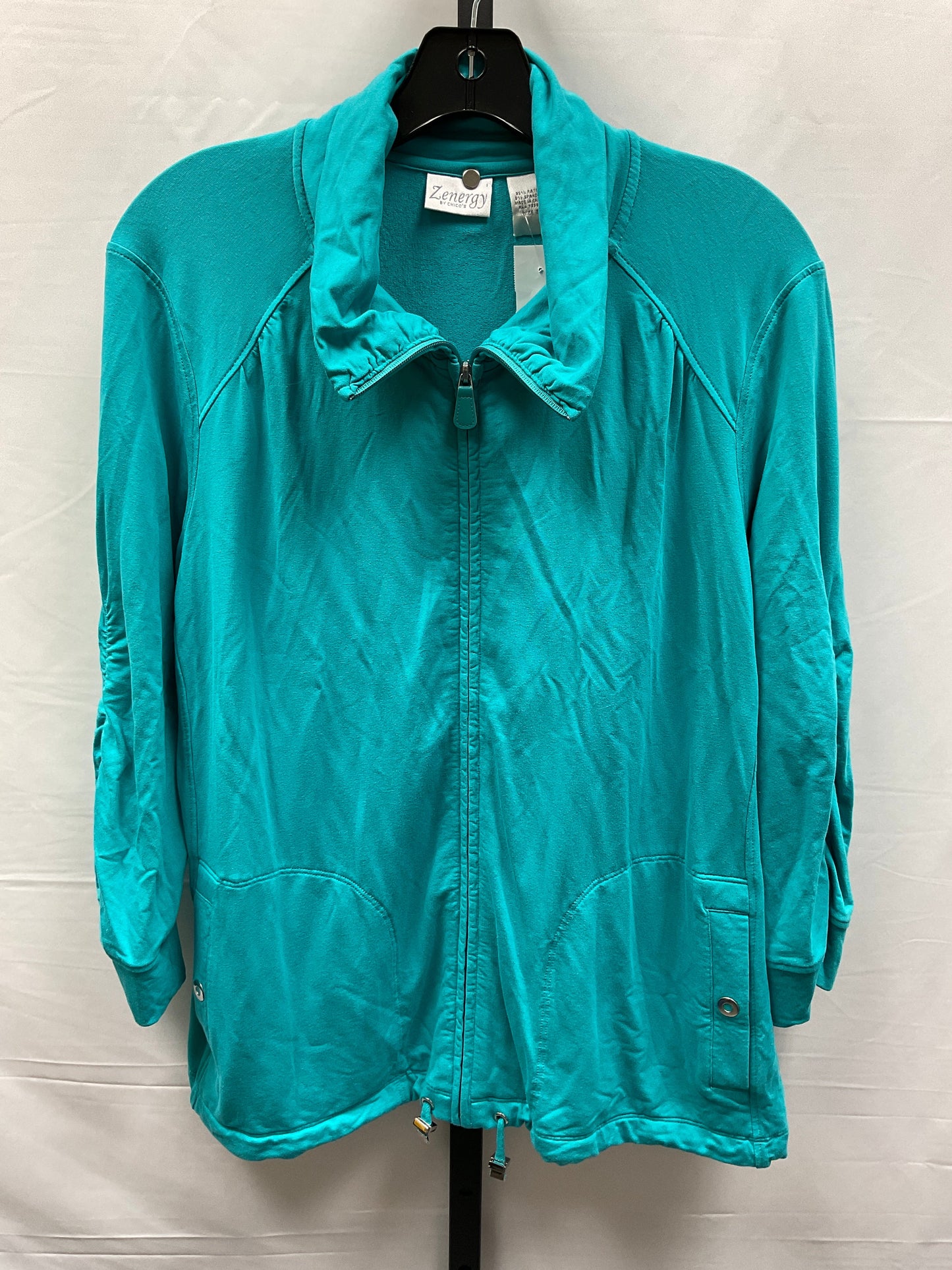 Aqua Jacket Other Zenergy By Chicos, Size L