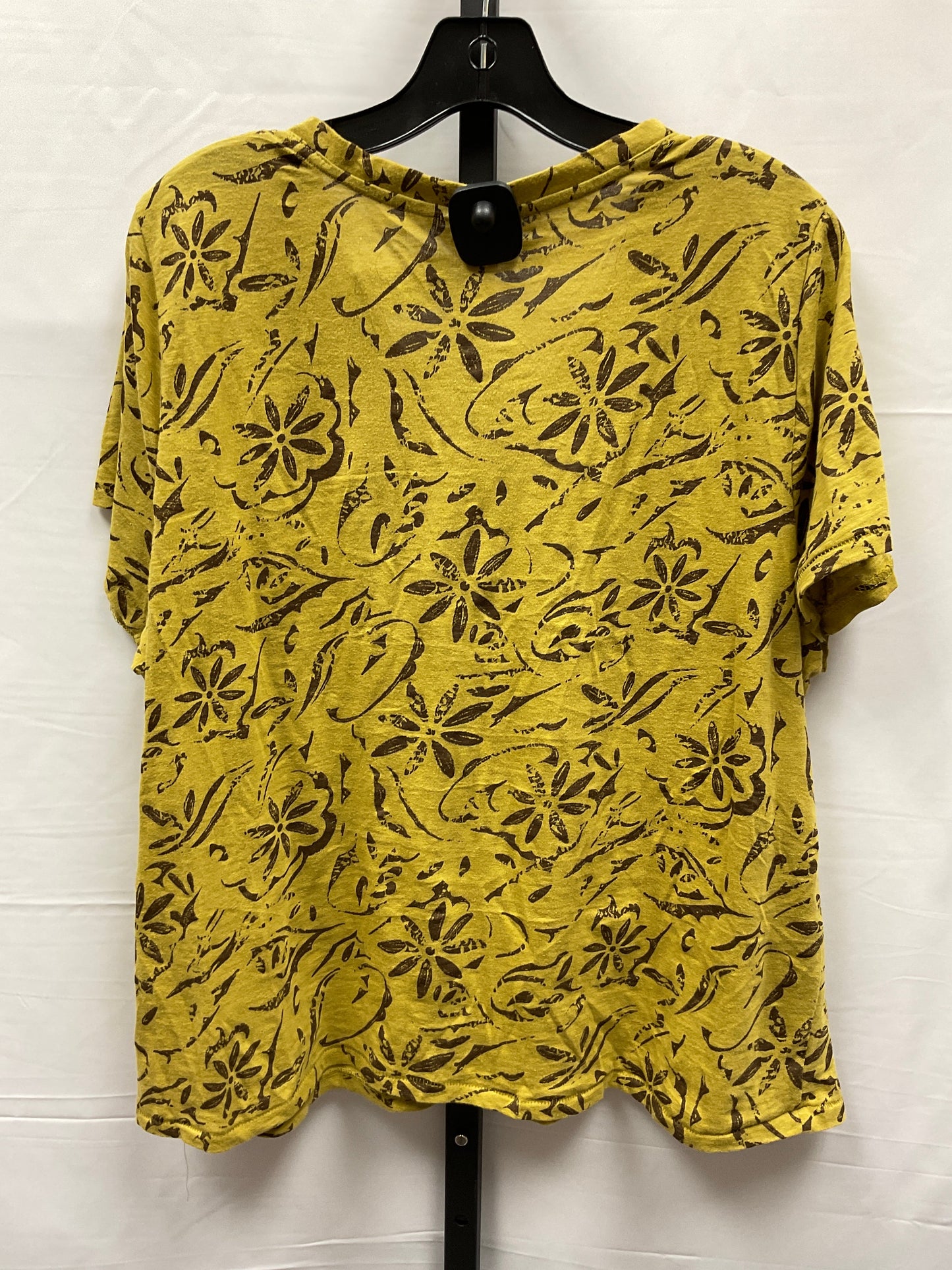 Brown & Green Top Short Sleeve Sonoma, Size Xxl