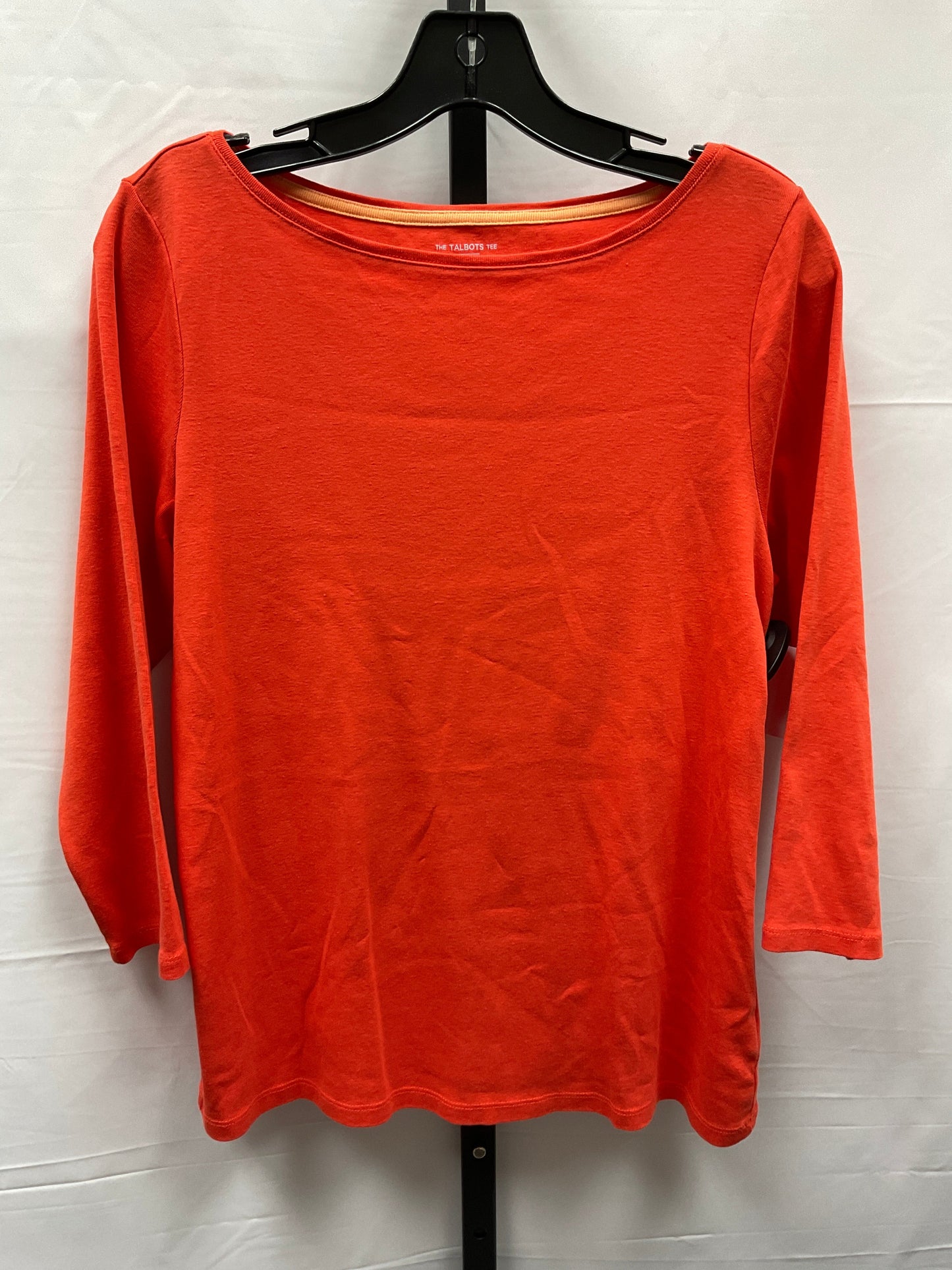 Orange Top Long Sleeve Talbots, Size Petite L