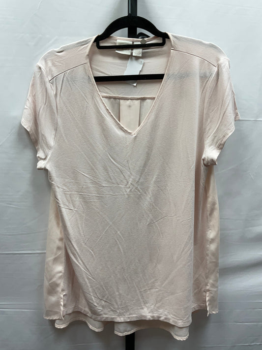 Pink Top Short Sleeve Chicos, Size L