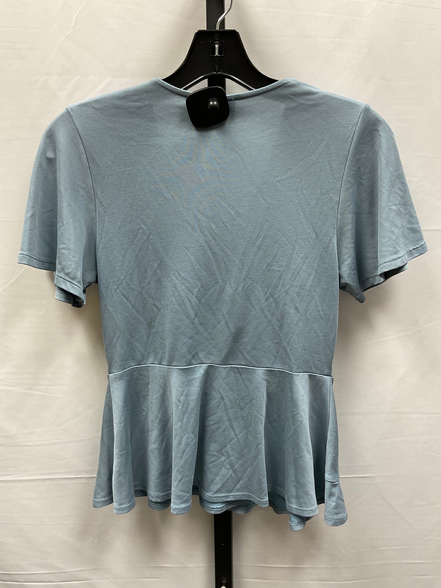 Blue Top Short Sleeve Monteau, Size S