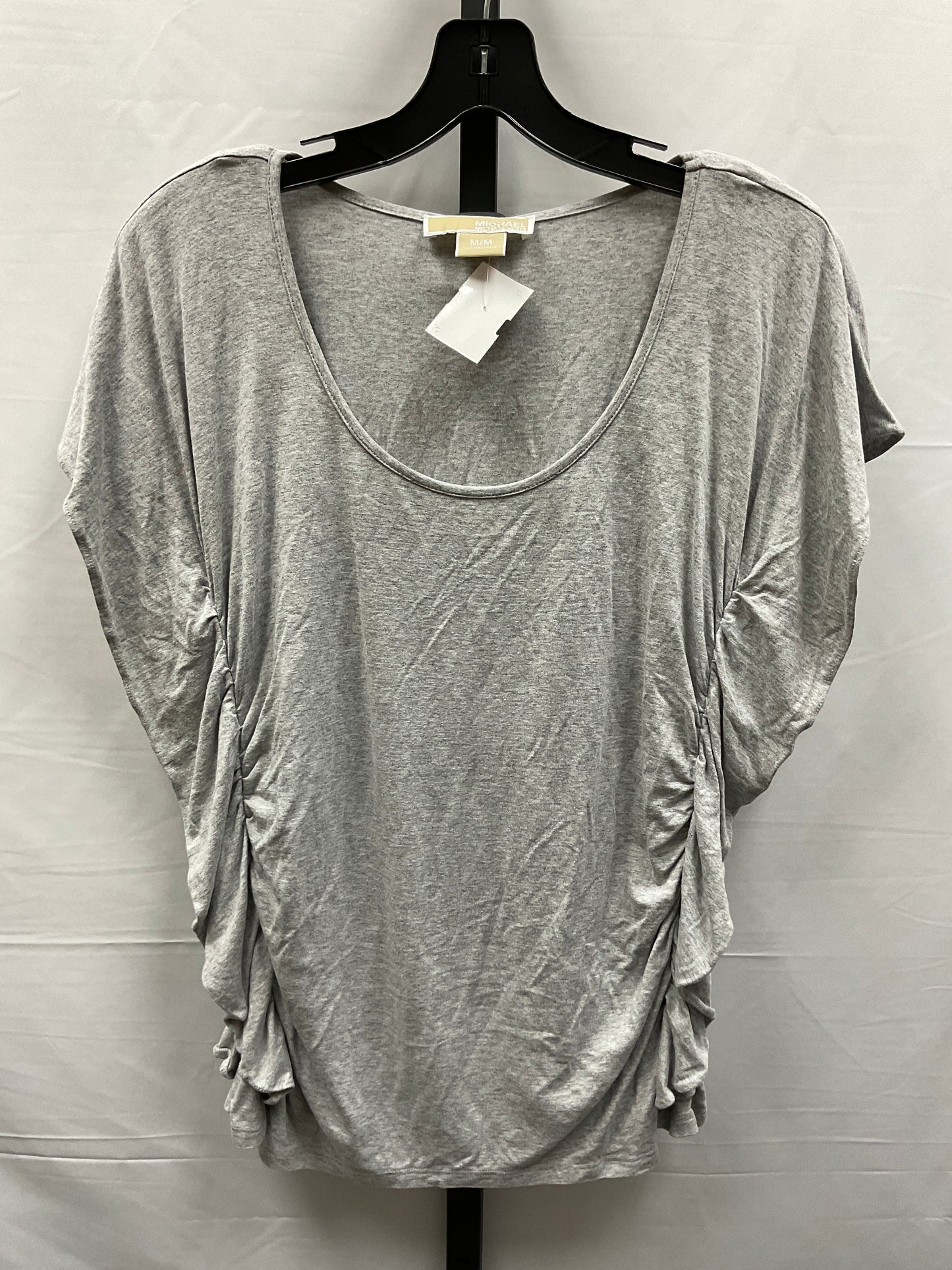 Grey Top Short Sleeve Michael By Michael Kors, Size M