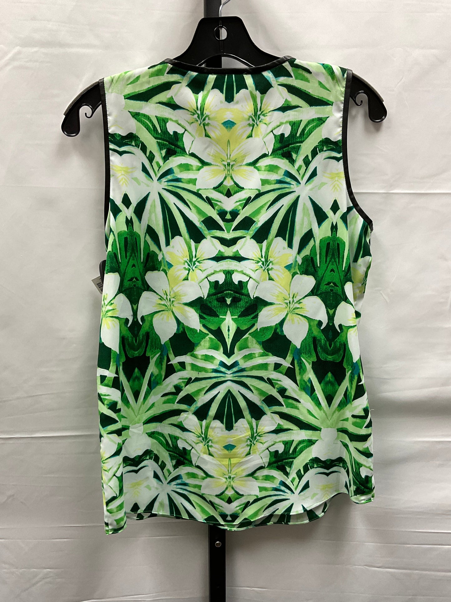 Green & White Top Sleeveless Vince Camuto, Size Xs