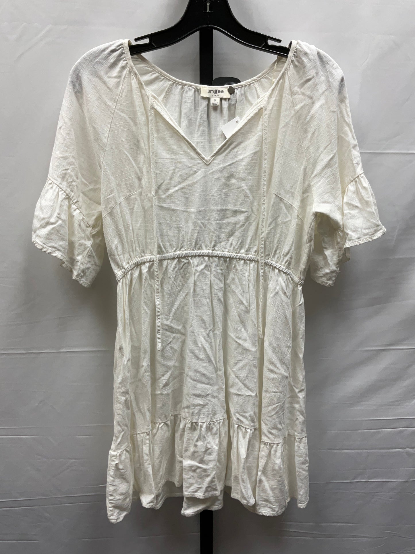 White Dress Casual Short Umgee, Size S