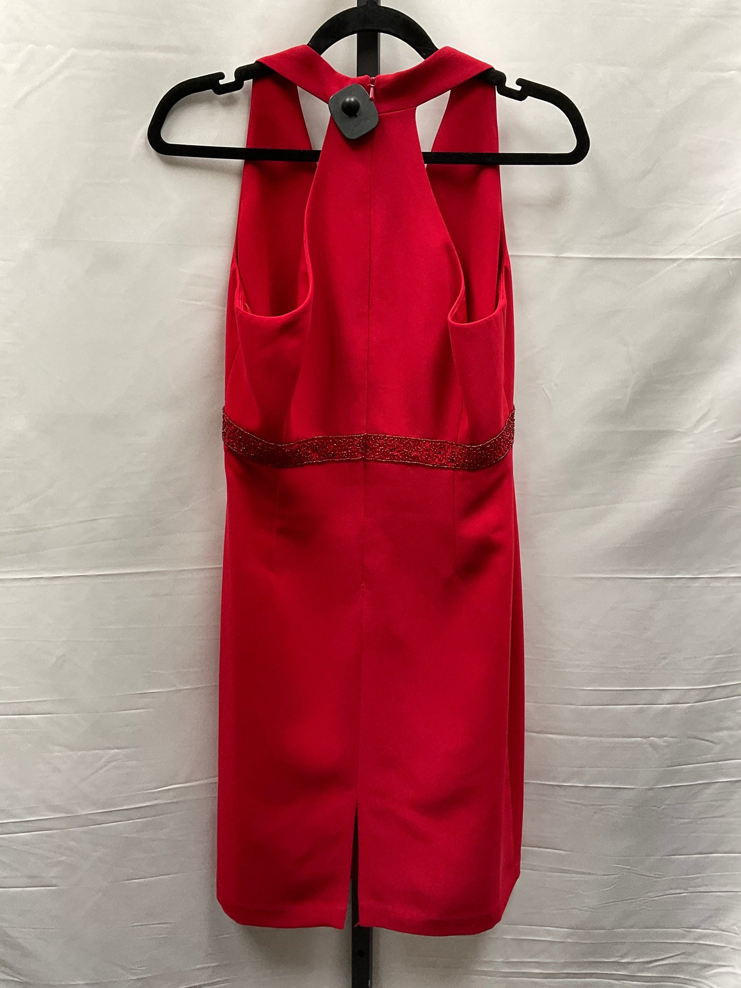 Red Dress Casual Midi Donna Morgan, Size 8